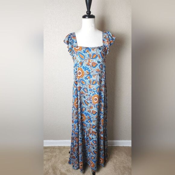 House Of Harlow 1960 Nicole Richie Floral Print Maxi Dress Size M - Picture 1 of 6